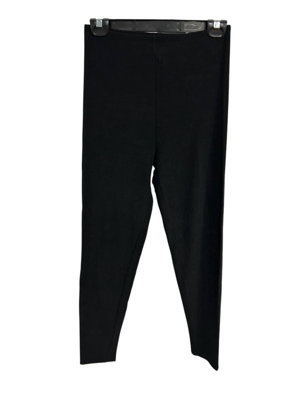 Jacques Moret Womens Black Soft Stretchy Leggings Size Large Athleisure Basic